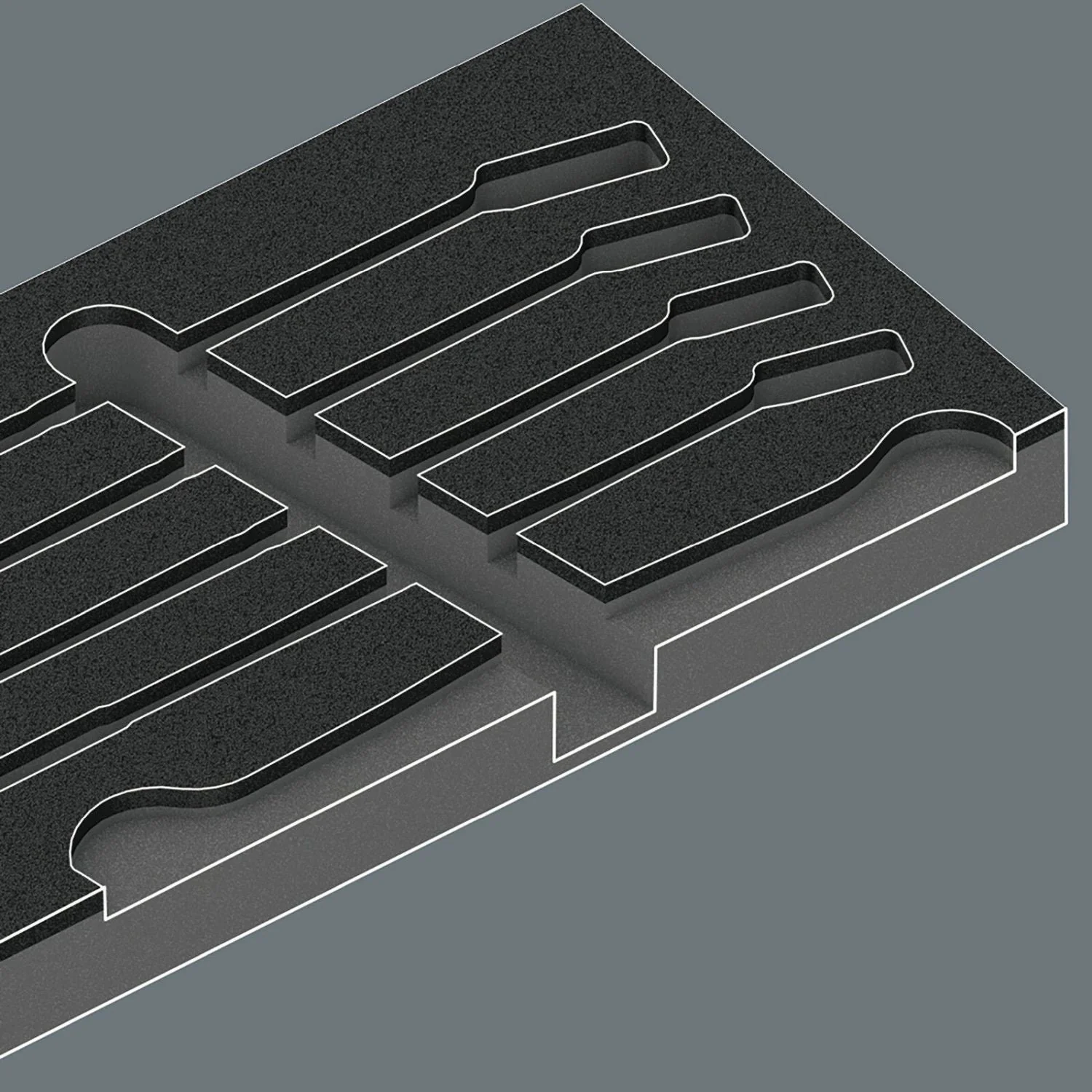Wera 9831 Foam Insert 6003 Joker Set 1, Empty, 344x30x392-mm. - Image 3
