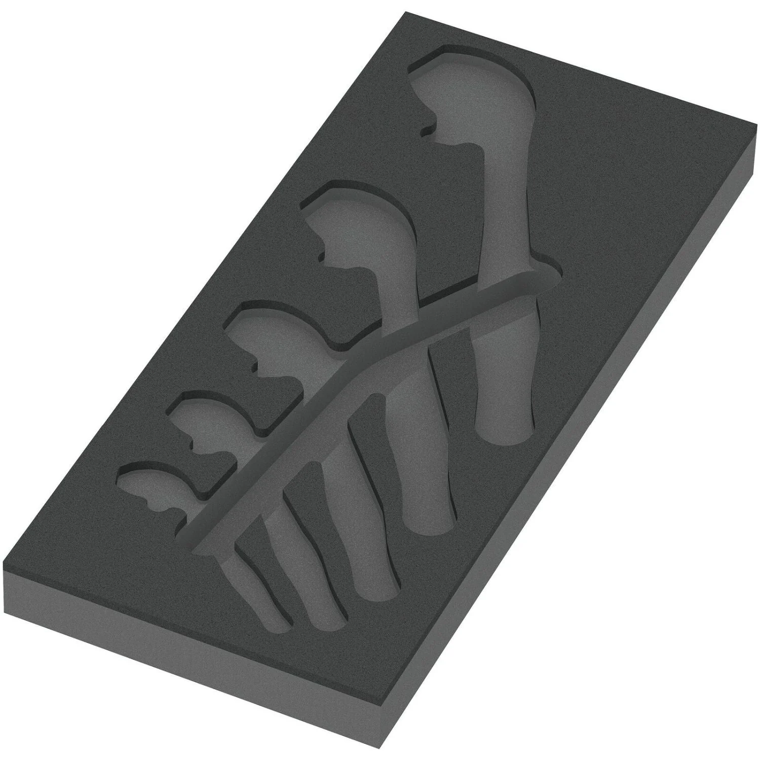 Wera 9832 Foam Insert 6004 Joker Set 1, Empty, 172x30x392-mm. - Image 2