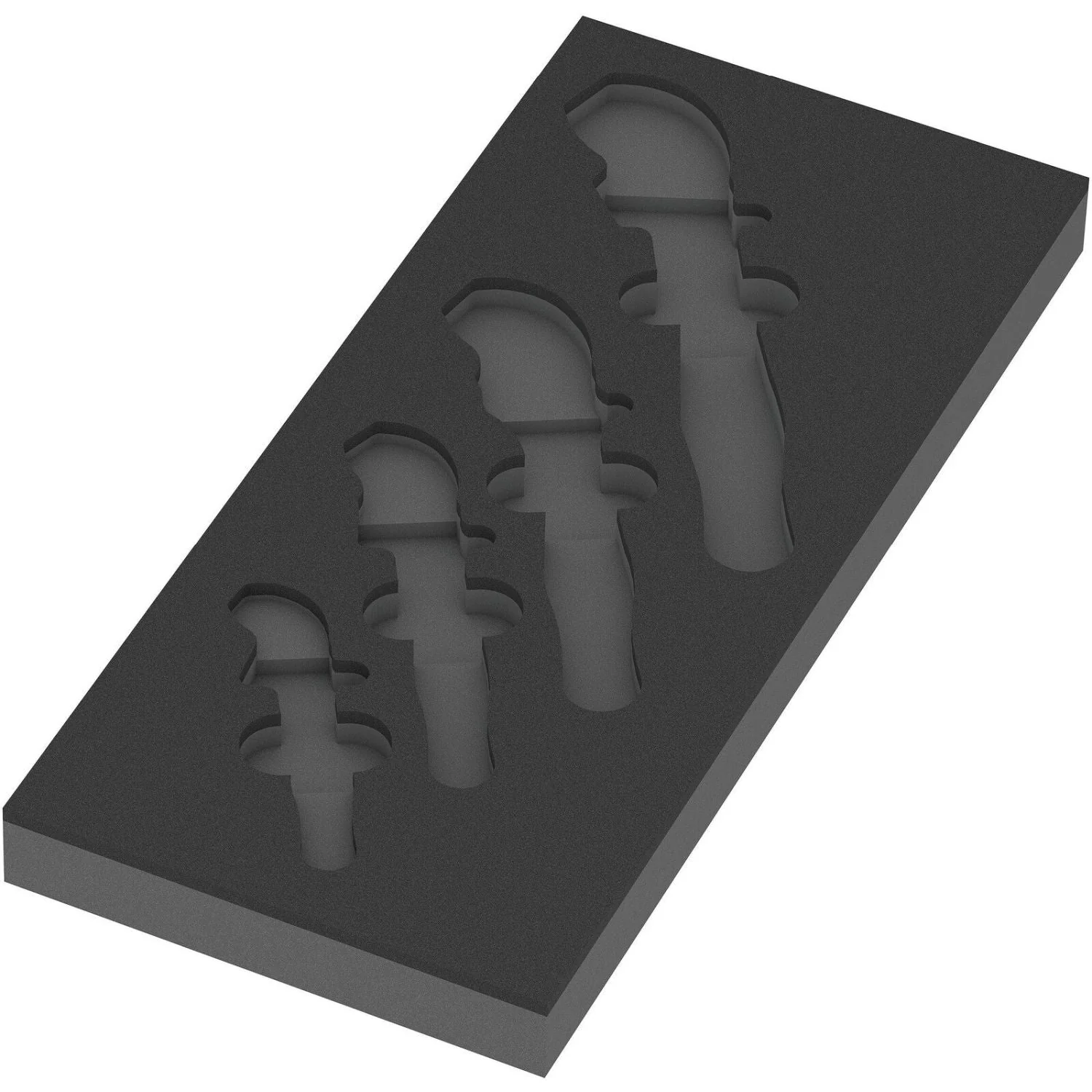 Wera 9834 Foam Insert 6004 Joker VDE Set 1, Empty, 172x30x392-mm. - Image 2