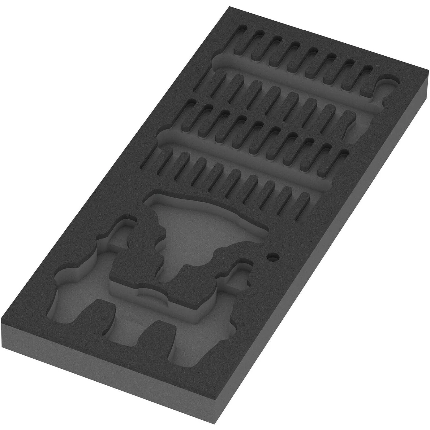 Wera 9852 Foam Insert Kraftform Kompakt Ratchet Set 1, Empty, 172x30x392-mm. - Image 1