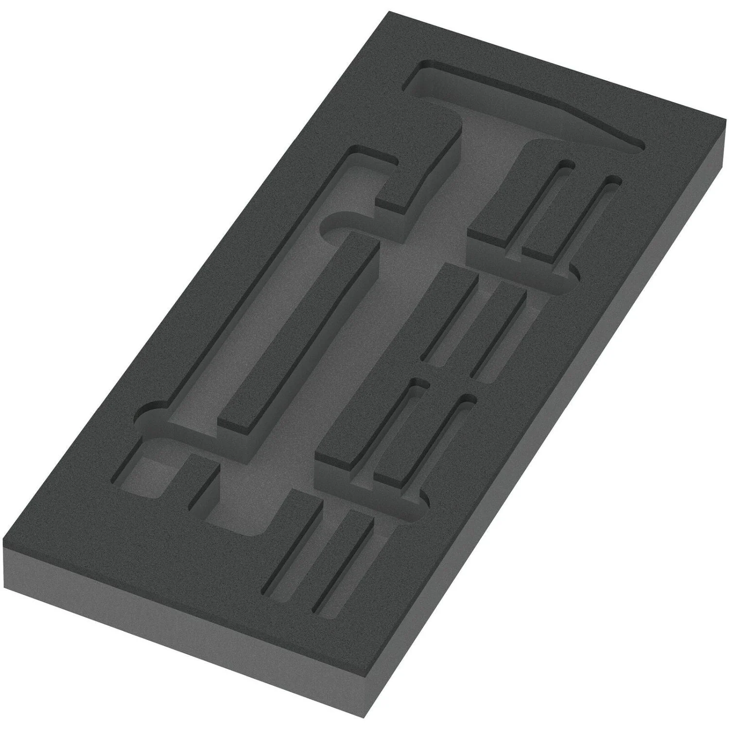 Wera 9882 Foam Insert Hammer Set 1, Empty, 172x30x392-mm. - Image 1