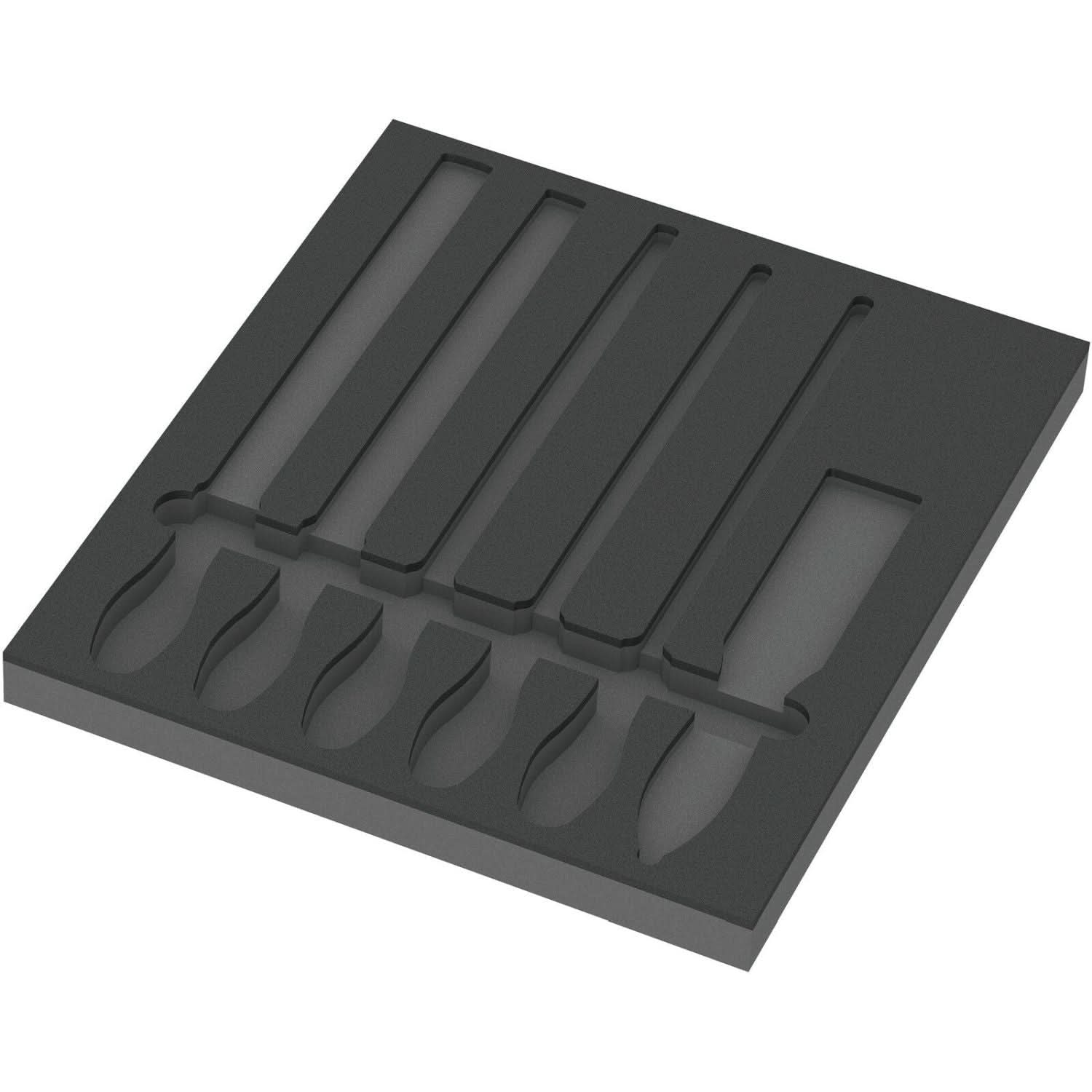 Wera 9883 Foam Insert Pferd File Set 1, Empty, 344x30x392-mm. - Image 1