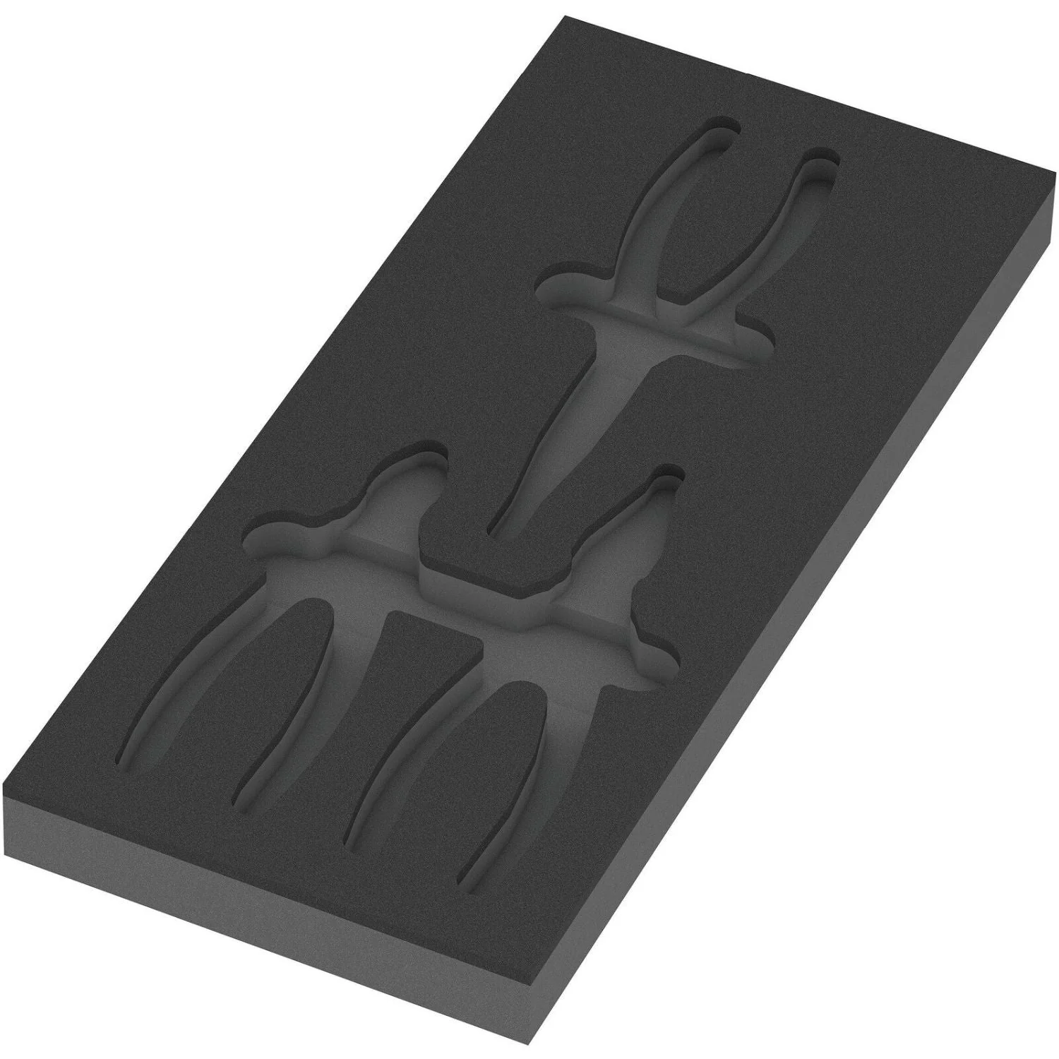 Wera 9884 Foam Insert Knipex Pliers Set VDE 1, Empty, 172x30x392-mm. - Image 1