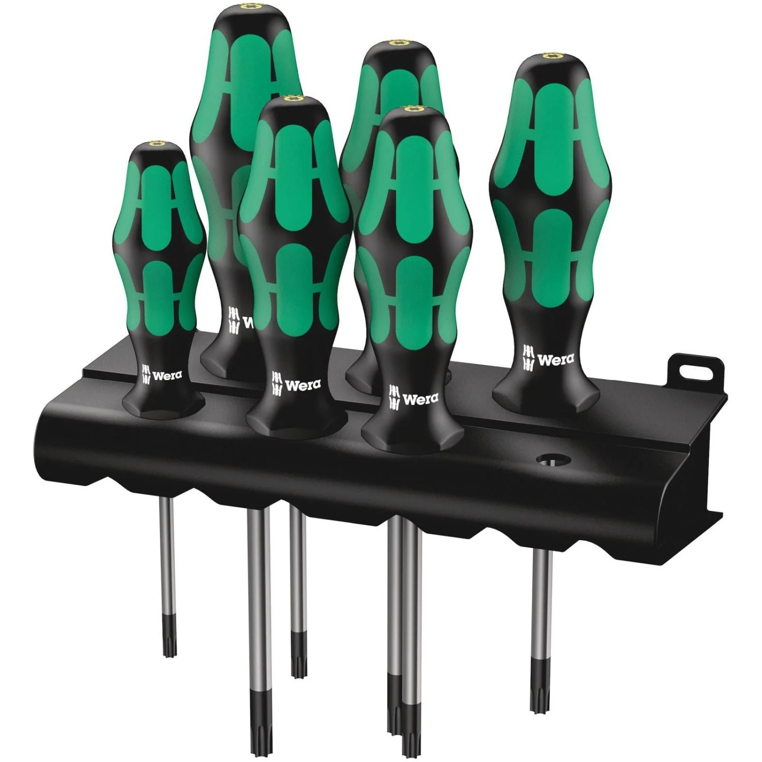 Wera 367/6 Torx Bo Kraftform Screwdriver Set And Rack, 6-Pieces - Image 1