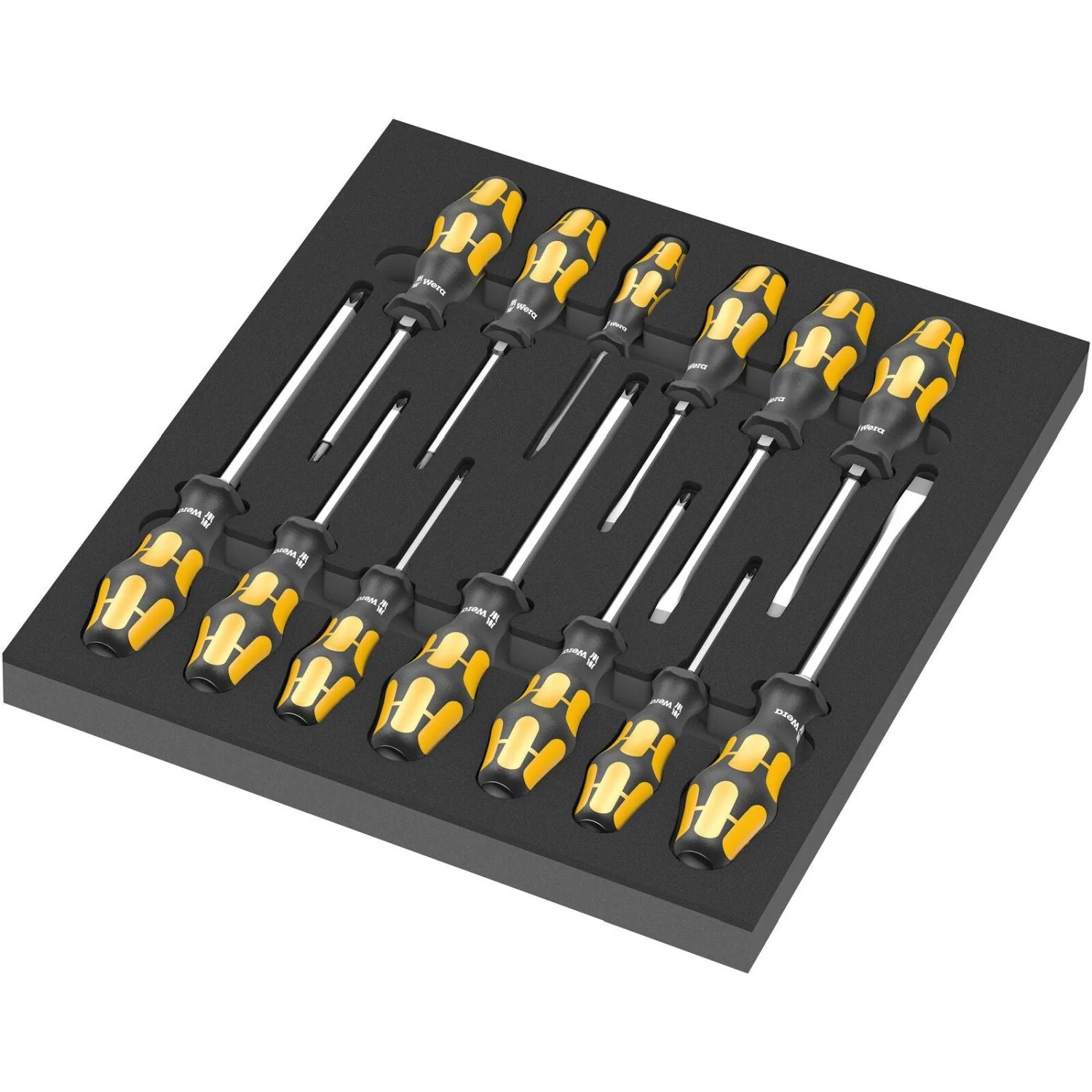 Wera 9714 Foam Insert The Chiseldriver Screwdriver Set 1, 13-Pieces - Image 1