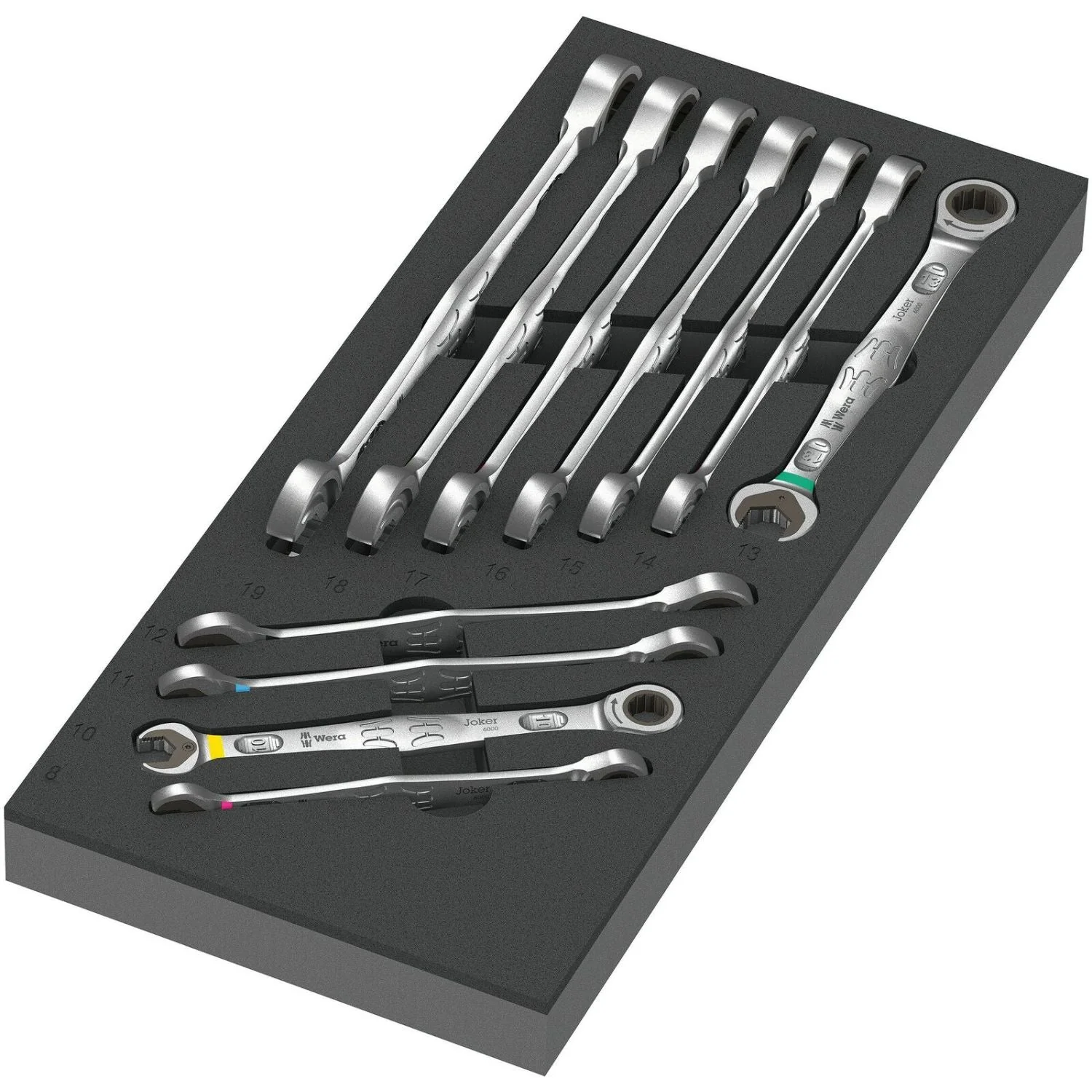 Wera 9730 Foam Insert 6000 Joker Set 1, 11-Pieces - Image 2