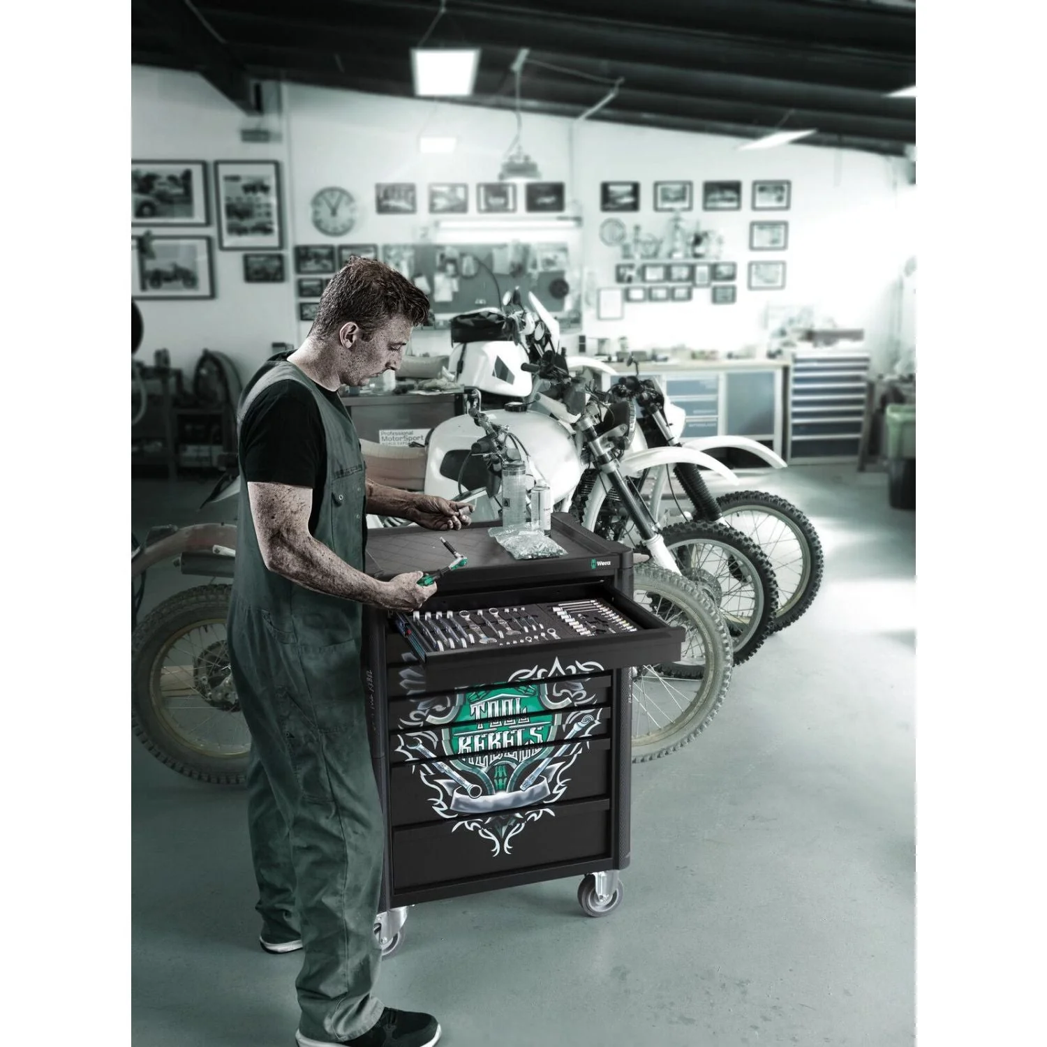 Wera 9700 Tool Rebel Roller Cabinet 1, 94-Pieces - Image 3