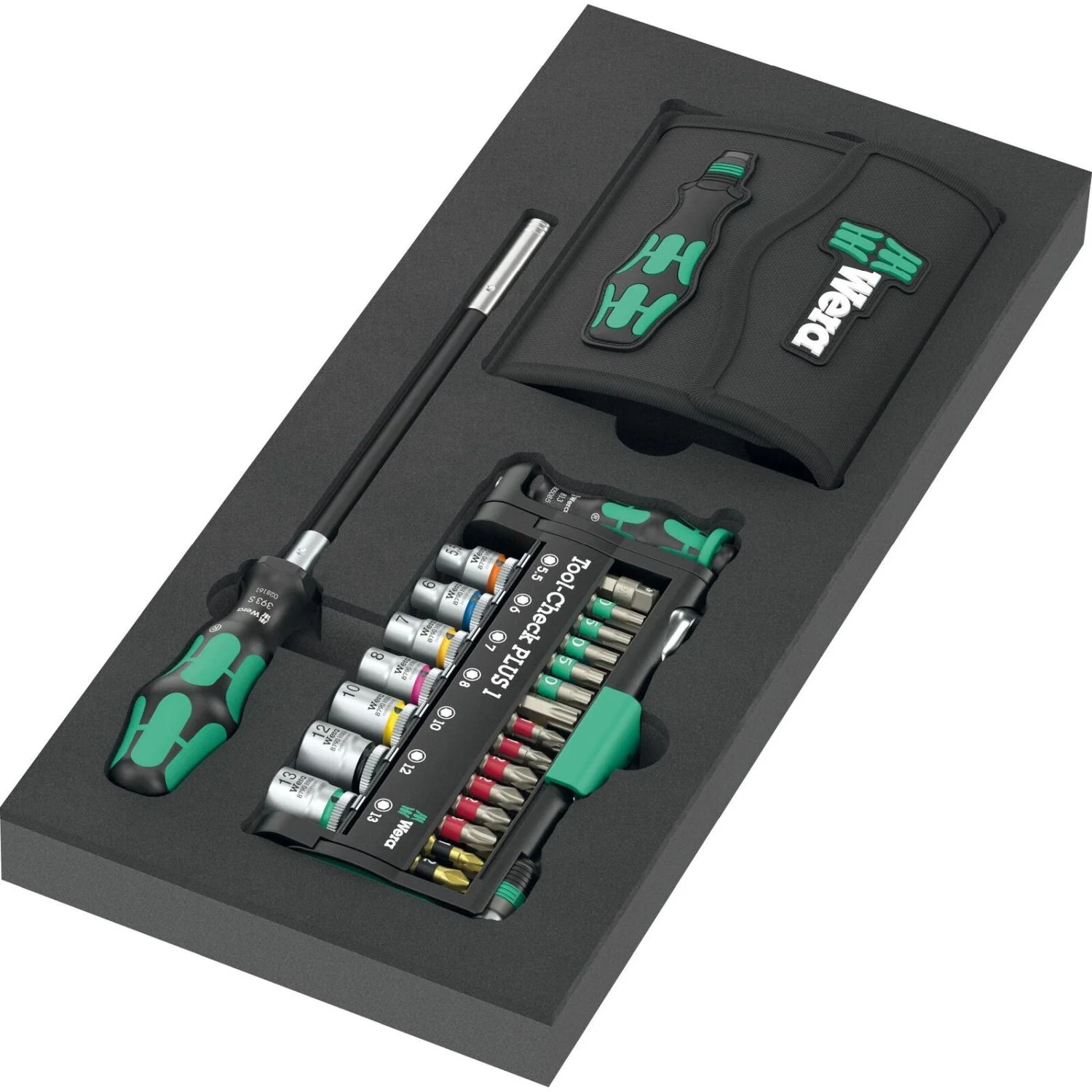 Wera 9750 Foam Insert Kraftform Kompakt And Tool-Check Plus Set 1, 57-Pieces - Image 2