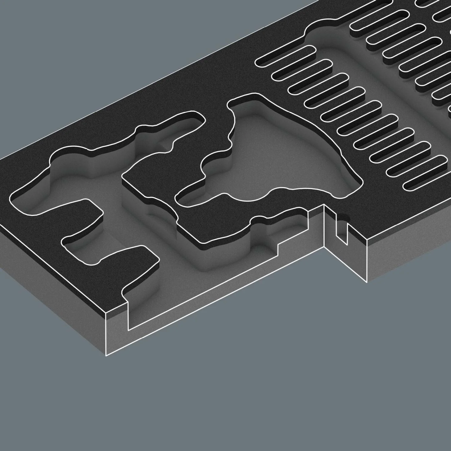 Wera 9752 Foam Insert Kraftform Kompakt With Ratchet Functionality Set 1, 24-Pieces - Image 3