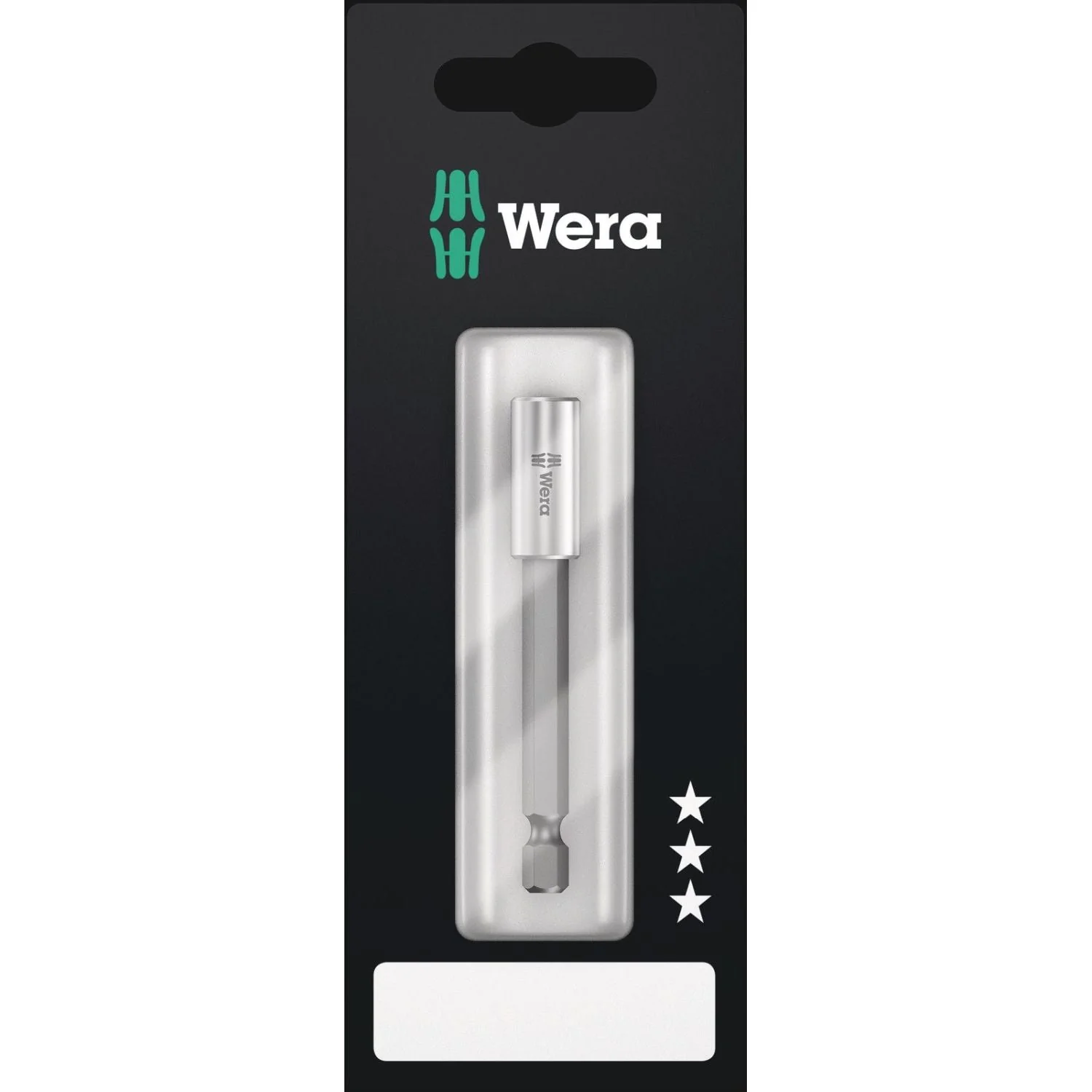 Wera 899/4/1 S Universal Bit Holder With Strong Retaining Ring, 1/4-in.x75-mm.