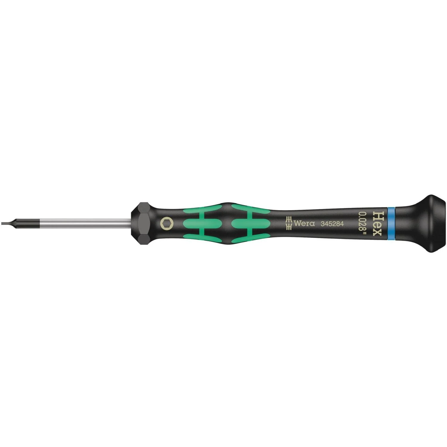 Wera 2054 Screwdriver For Hexagon Socket Screws For Electronic Applications, 0.028-in.x40-mm. - Image 1