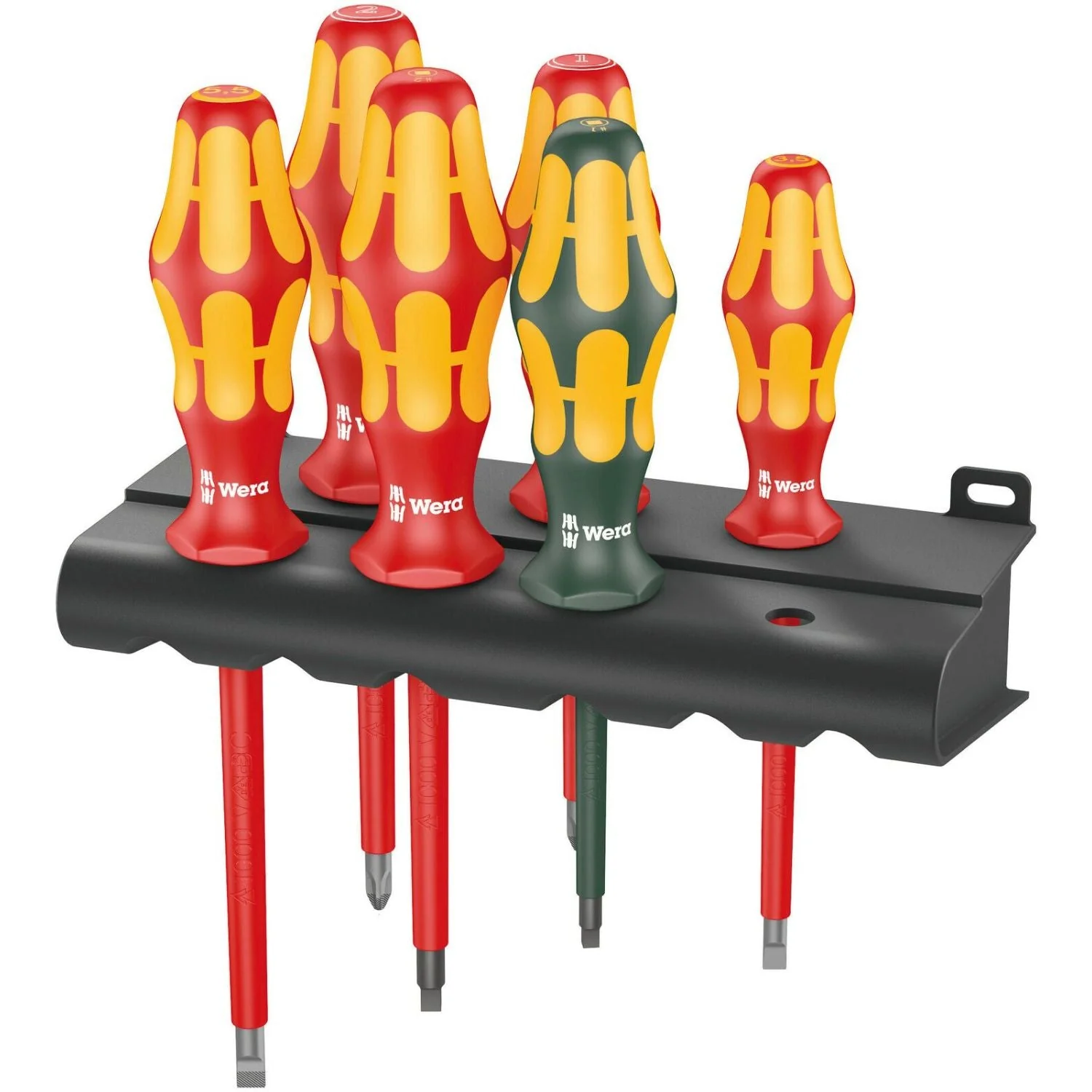 Wera 160 I/168 I/6 Rack Screwdriver Set Kraftform Plus Series 100, And Rack, 6-Pieces - Image 1