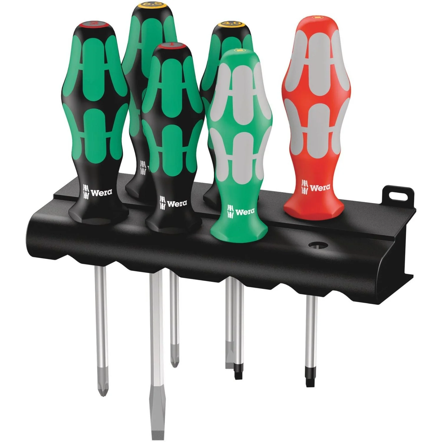 Wera 334/368/6 Screwdriver Set And Rack, 6-Pieces - Image 1