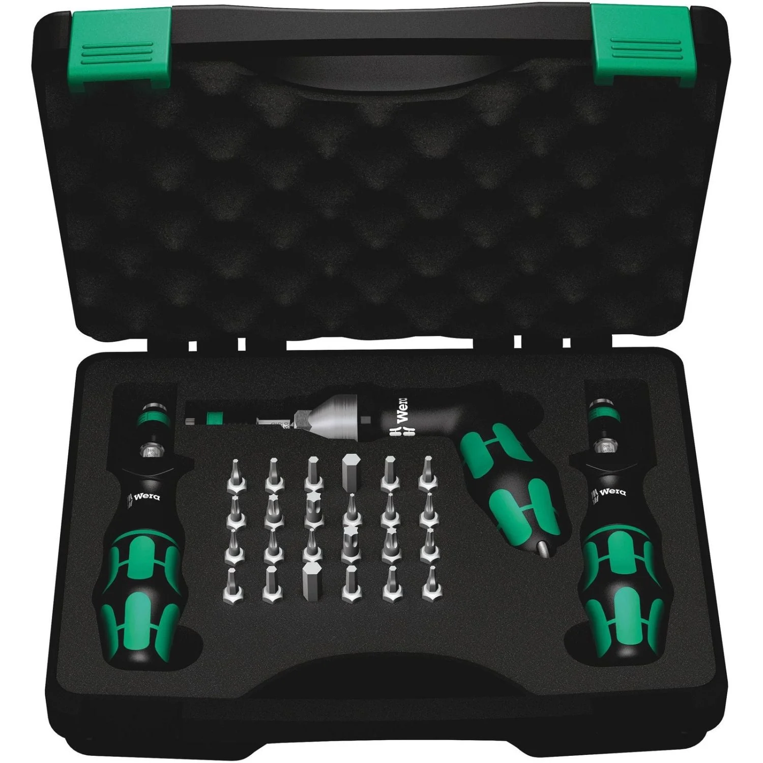 Wera 7445/46/47 Kraftform Torque Screwdriver Set 2.5-55.0 In.Lbs., 27-Pieces - Image 2