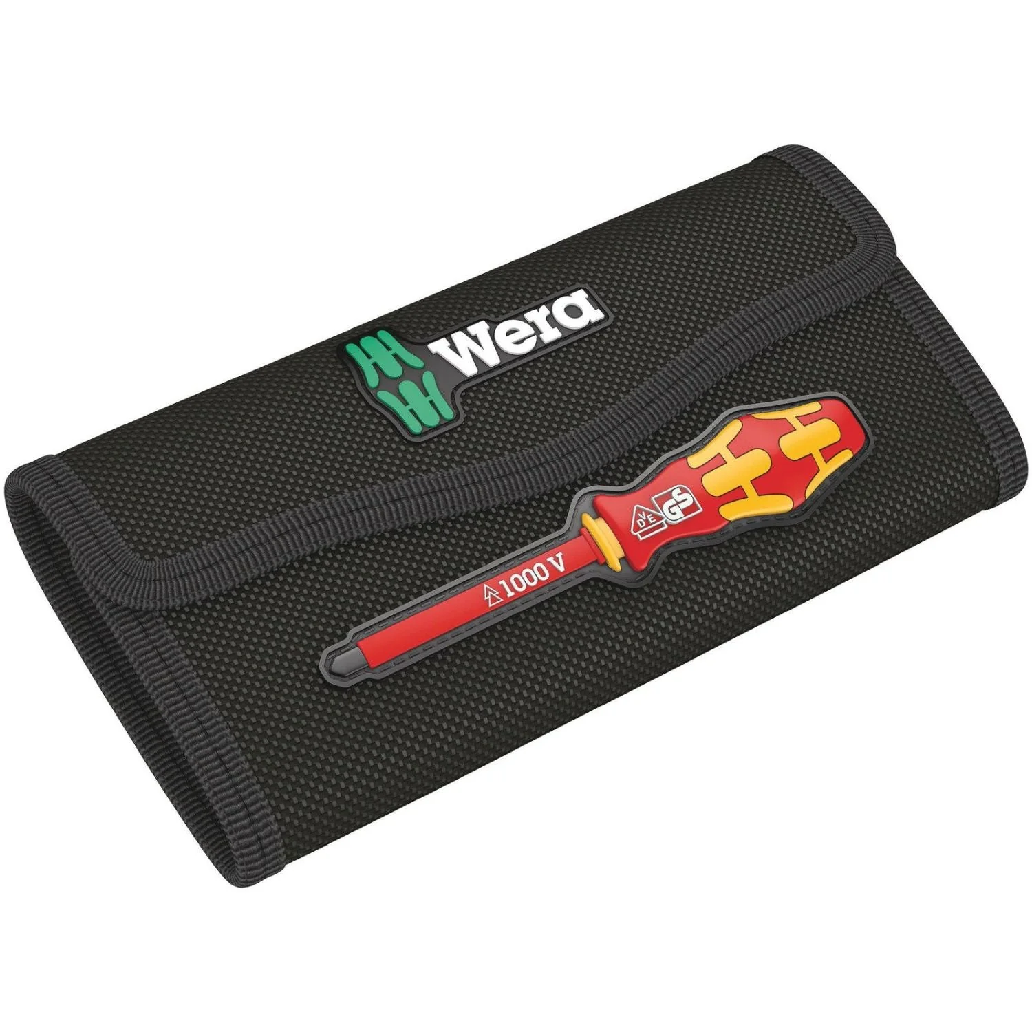 Wera 9457 Folding Pouch For 18-Piece Kraftform Kompakt VDE Sets, Empty, 180x85-mm. - Image 1