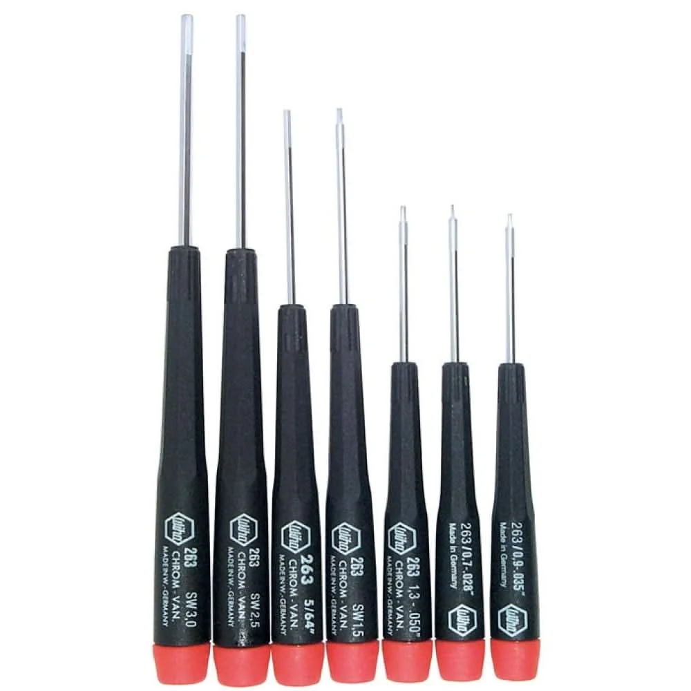 Wiha 26390 Precision Hex Metric Screwdrivers 7 Piece Set - Image 1