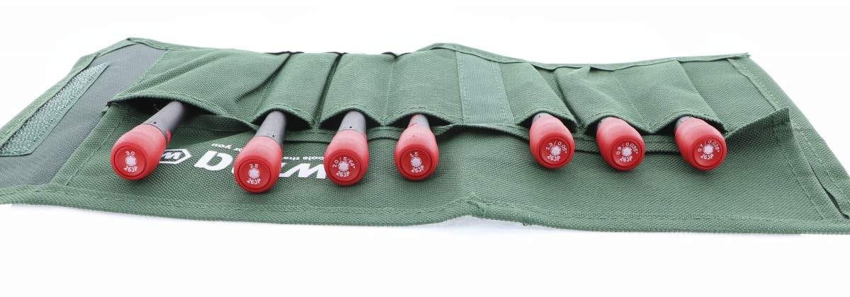 Wiha 26393 PicoFinish Precision Hex Metric Driver 7 Piece Set in Canvas Pouch - Image 3