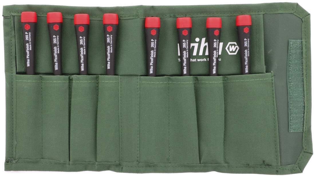 Wiha 26593 PicoFinish Precision Inch Nut Driver 8 Piece Set in Canvas Pouch - Image 2