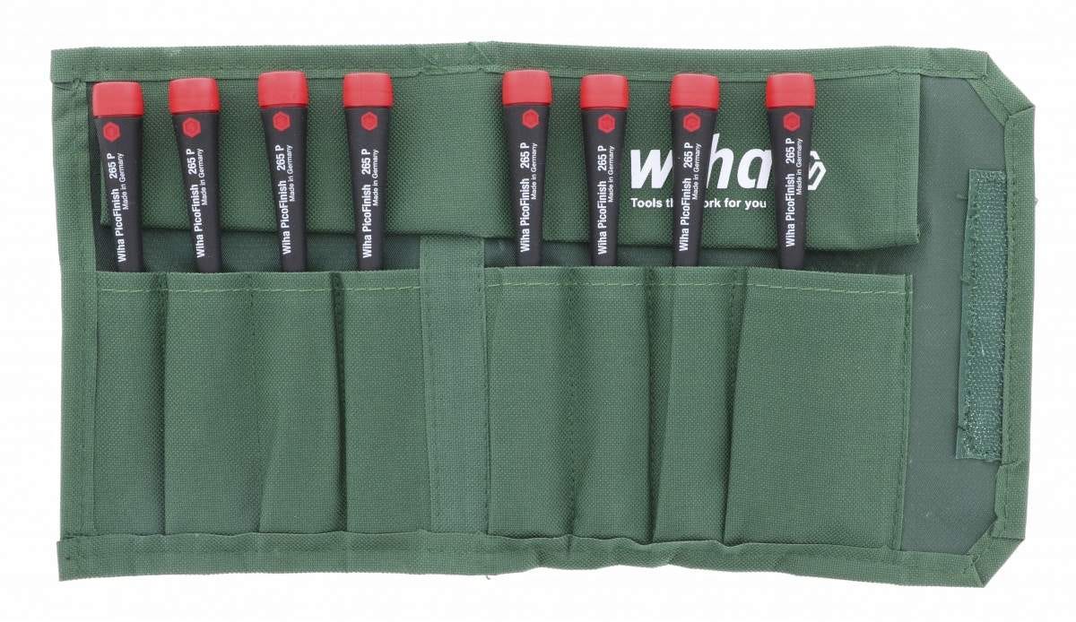 Wiha 26596 PicoFinish Precision Metric Nut Driver 8 Piece Set in Canvas Pouch - Image 1