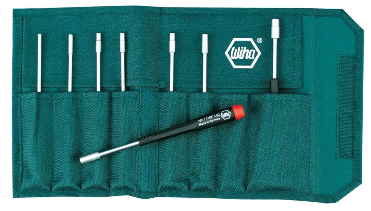 Wiha 26599 Precision Inch Nut Driver 8 Piece Set in Canvas Pouch - Image 1