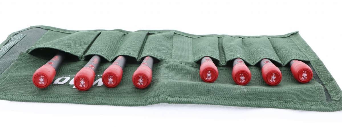 Wiha 26796 PicoFinish Precision Torx Screwdriver 8 Piece Set T5-T20 in Canvas Pouch - Image 3