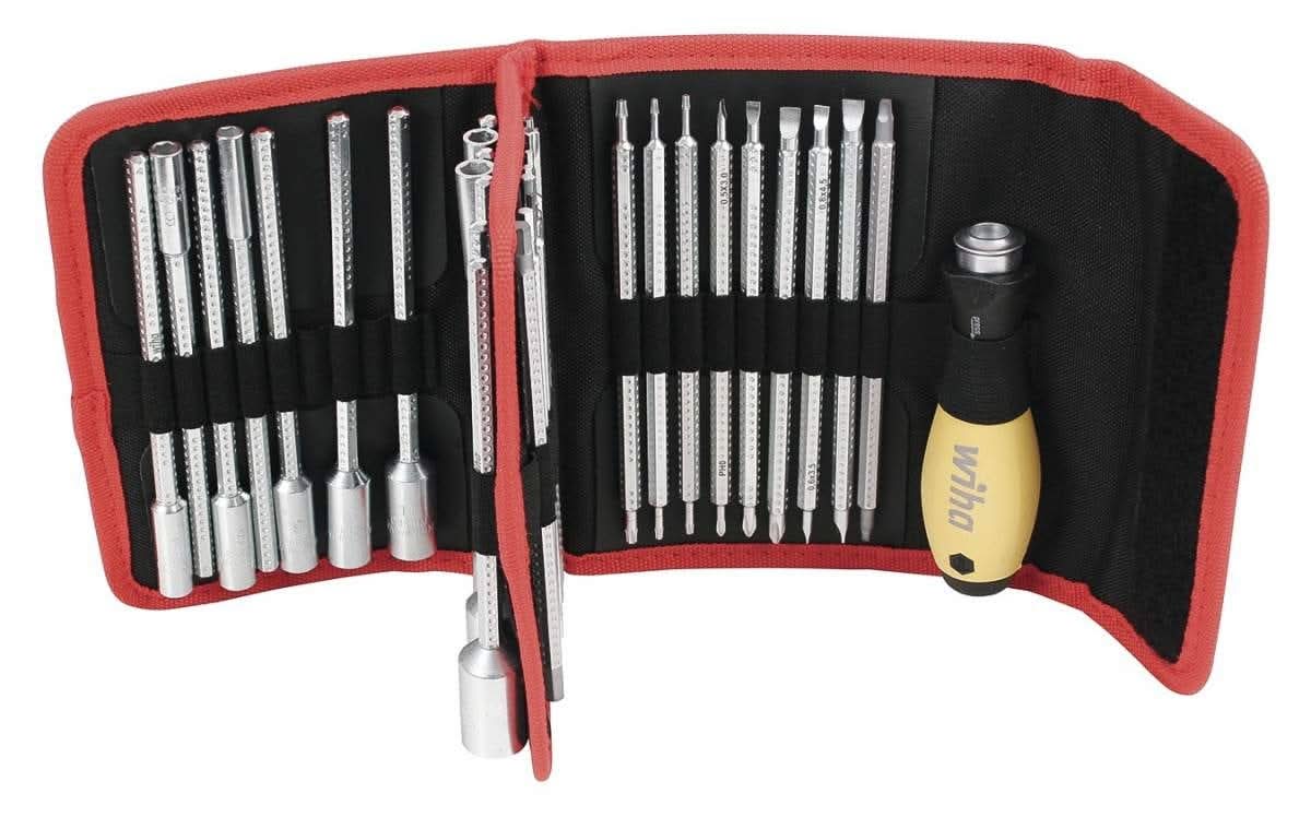 Wiha 28187 ESD Safe Drive-Loc VI Interchangeable Blade 32 Piece Set in Folding Wallet - Image 2
