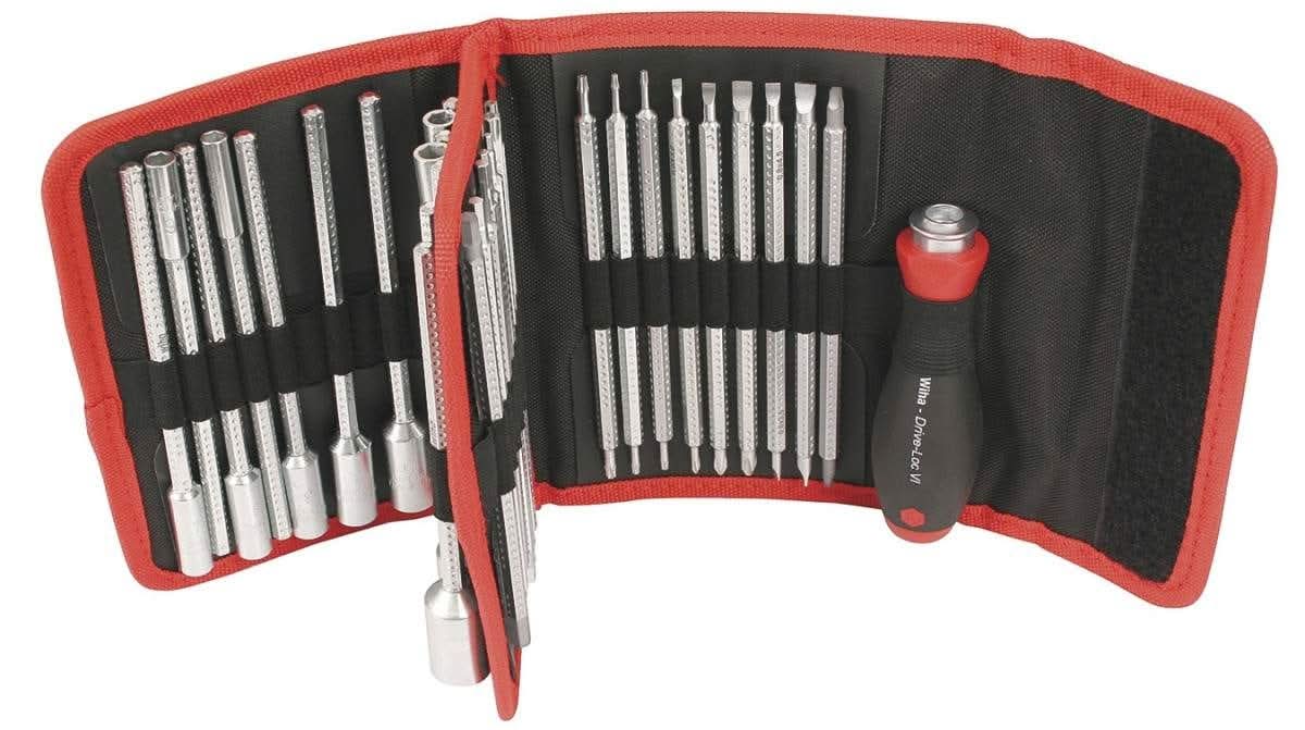 Wiha 28188 Drive-Loc VI Interchangeable Blade 32 Piece Set in Folding Wallet - Image 2