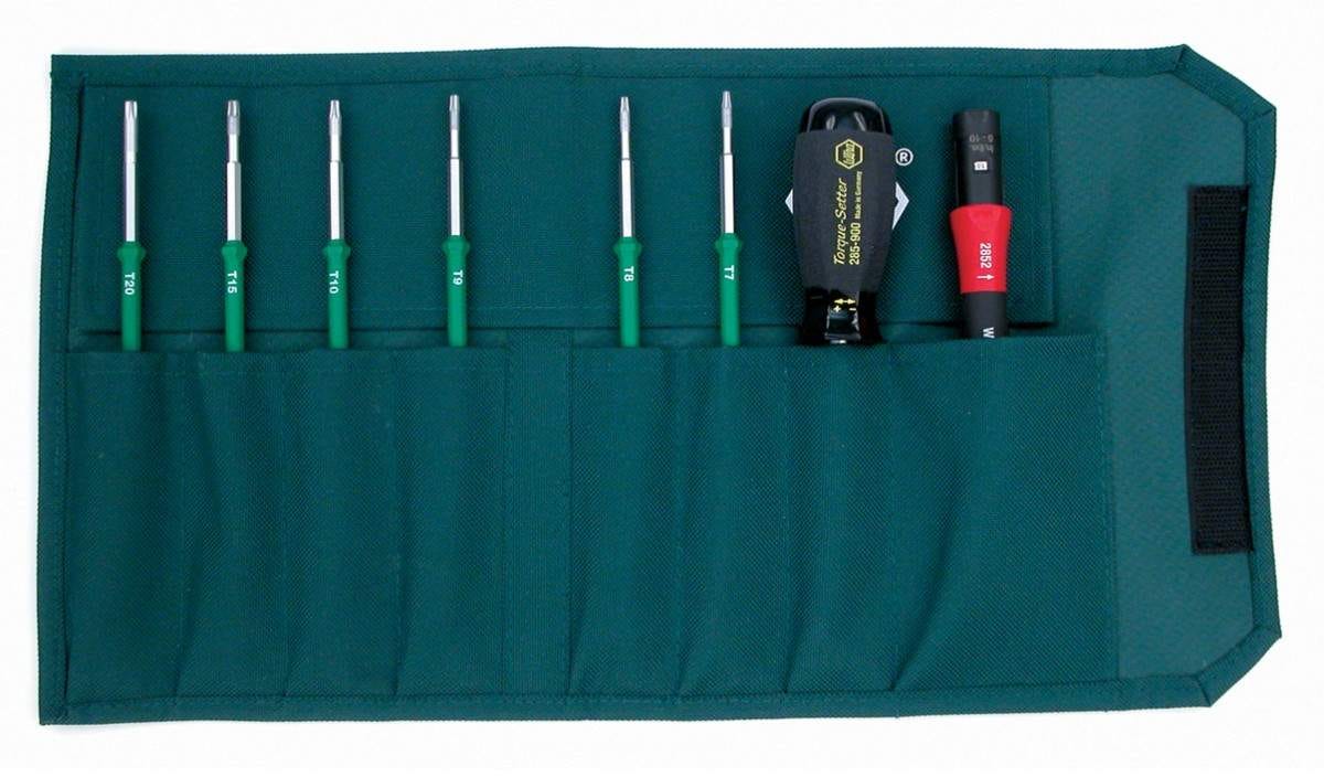Wiha 28597 TorqueControl 8 Piece Torx Blade Set in Canvas Pouch - Image 1