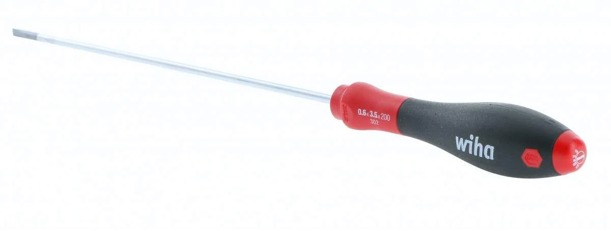 Wiha 30212 SoftFinish Slotted Driver 3.5 x 200mm - Image 1