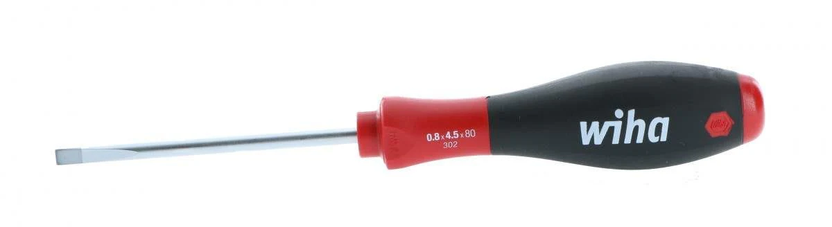 Wiha 30218 SoftFinish Slotted Driver 4.5 x 80mm - Image 1