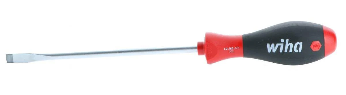 Wiha 30230 SoftFinish Slotted Driver 8.0 x 175mm - Image 1