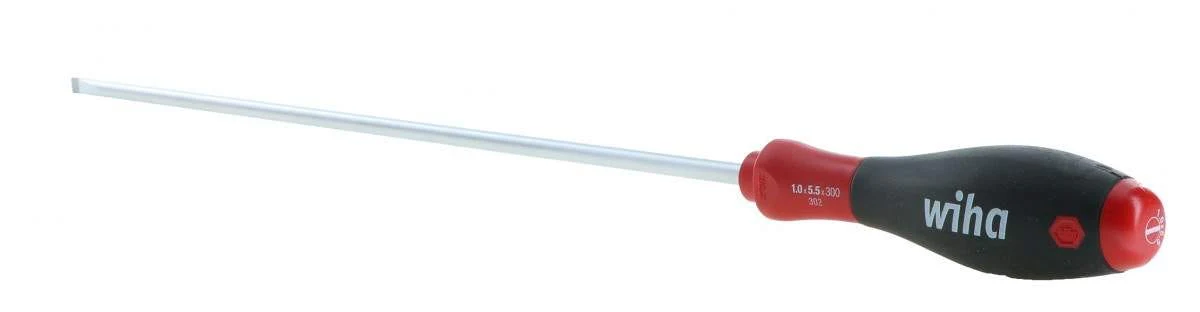 Wiha 30238 SoftFinish Slotted Driver 5.5 x 300mm - Image 1