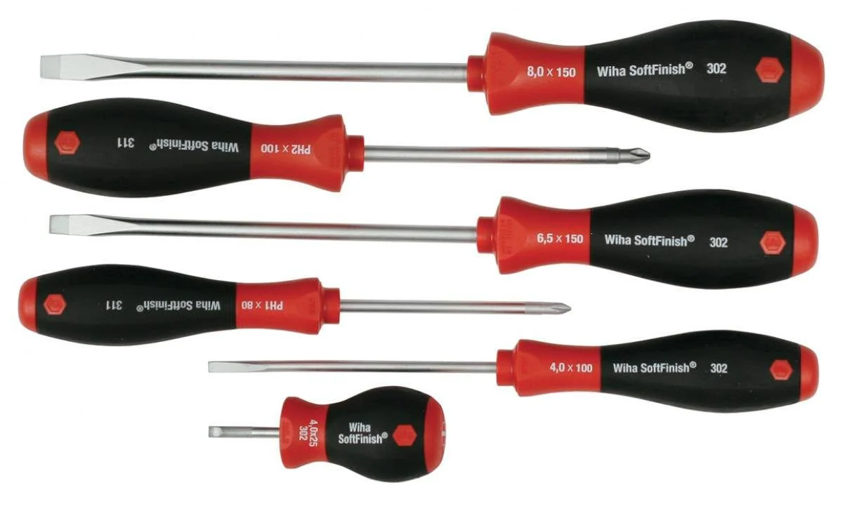 Wiha 30294 SoftFinish Slotted/Phillips Screwdriver 6 Piece Set - Image 1