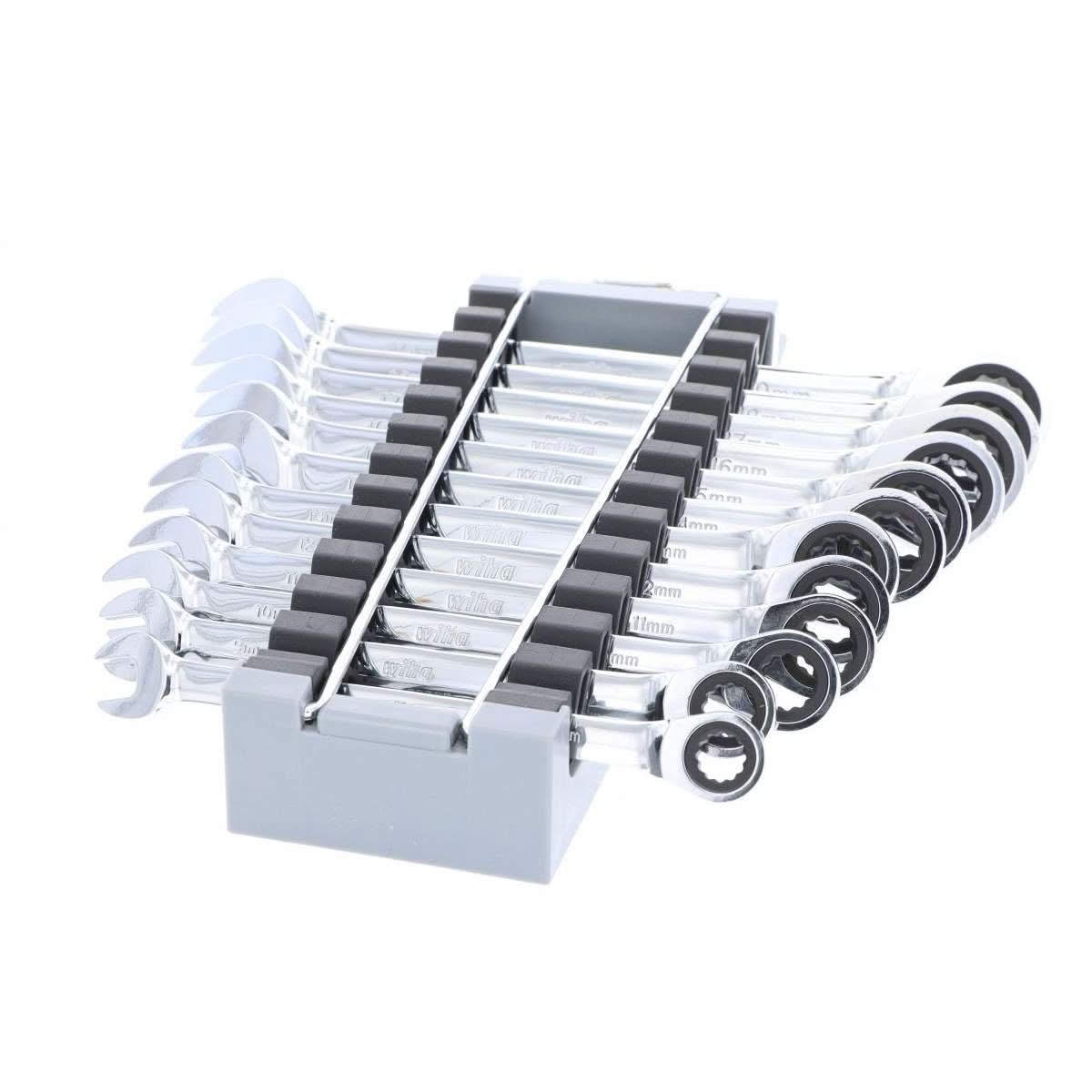 Wiha 30391 Combination Metric Ratchet Wrenches 12 Piece Set - Image 1