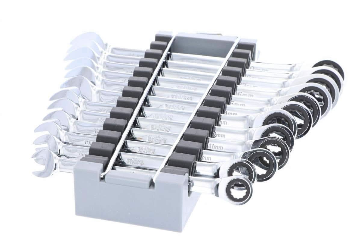Wiha 30391 Combination Metric Ratchet Wrenches 12 Piece Set - Image 2