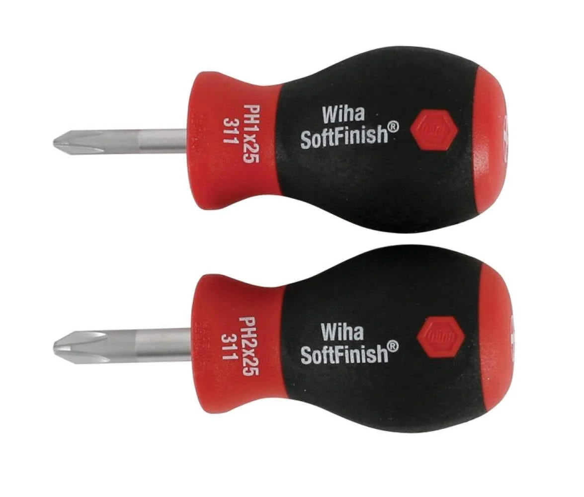 Wiha 31192 SoftFinish Stubby Phillips 2 Piece Set - Image 1