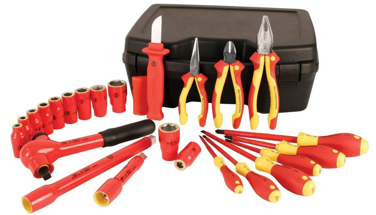 Wiha 31691 Insulated Set 24 Pieces With 1/2" Drive Sockets 8 to 24mm - Image 1