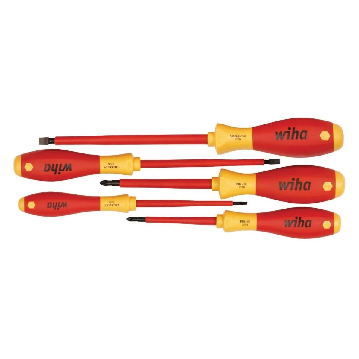 Wiha 32091 Insulated Slotted/Phillips Screwdrivers 5 Piece Set - Image 1