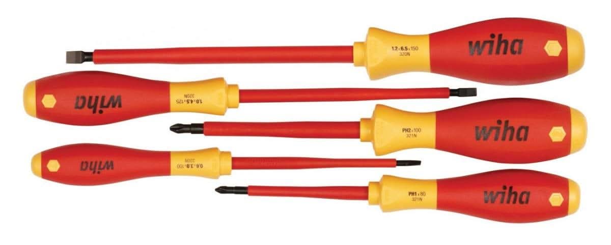 Wiha 32091 Insulated Slotted/Phillips Screwdrivers 5 Piece Set - Image 2