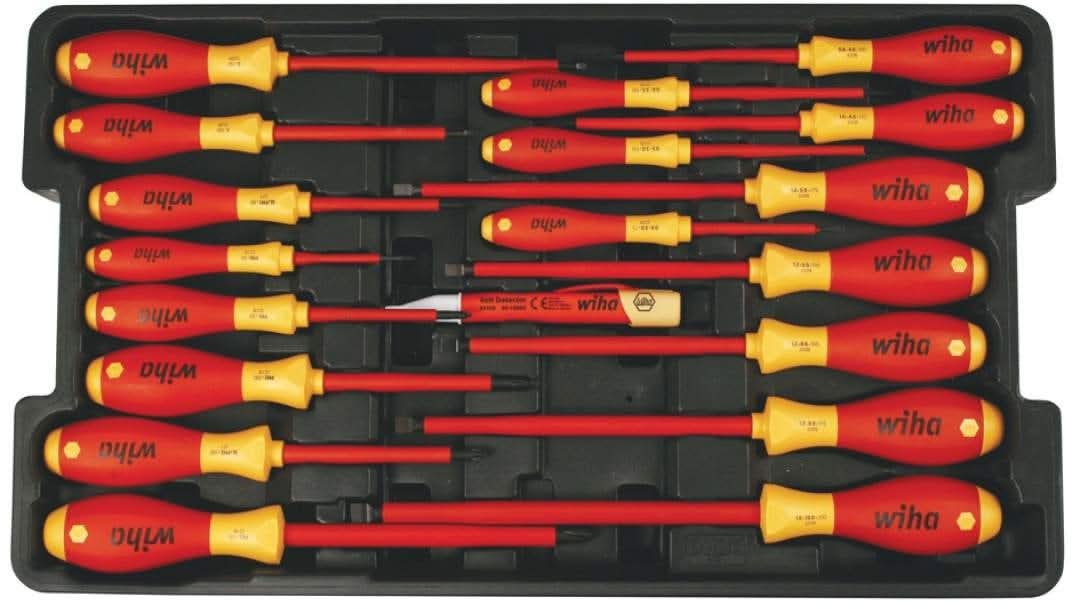 Wiha 32095 Insulated Screwdrivers in Tray 19 Piece Set - Image 2