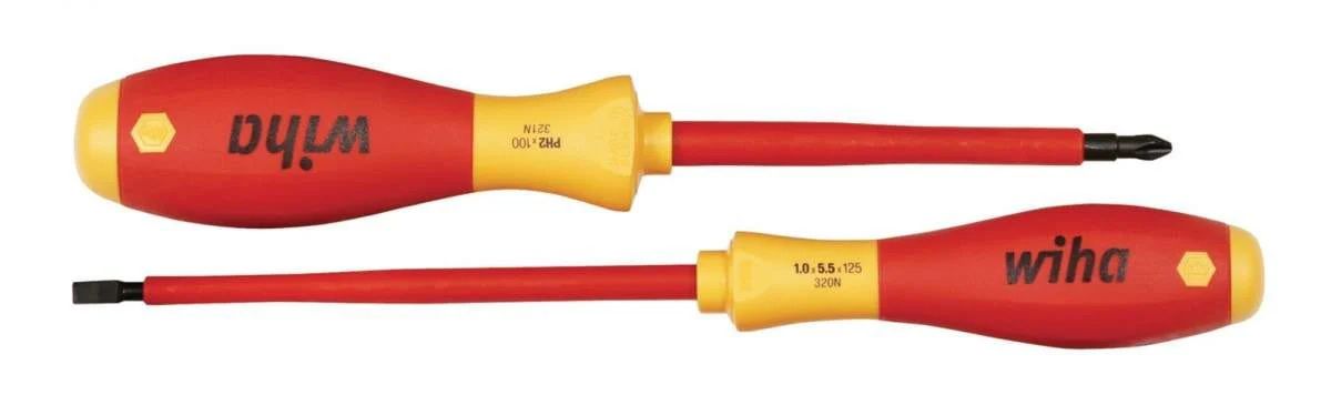 Wiha 32105 Insulated Slotted/Phillips Screwdrivers 2 Piece Set - Image 1