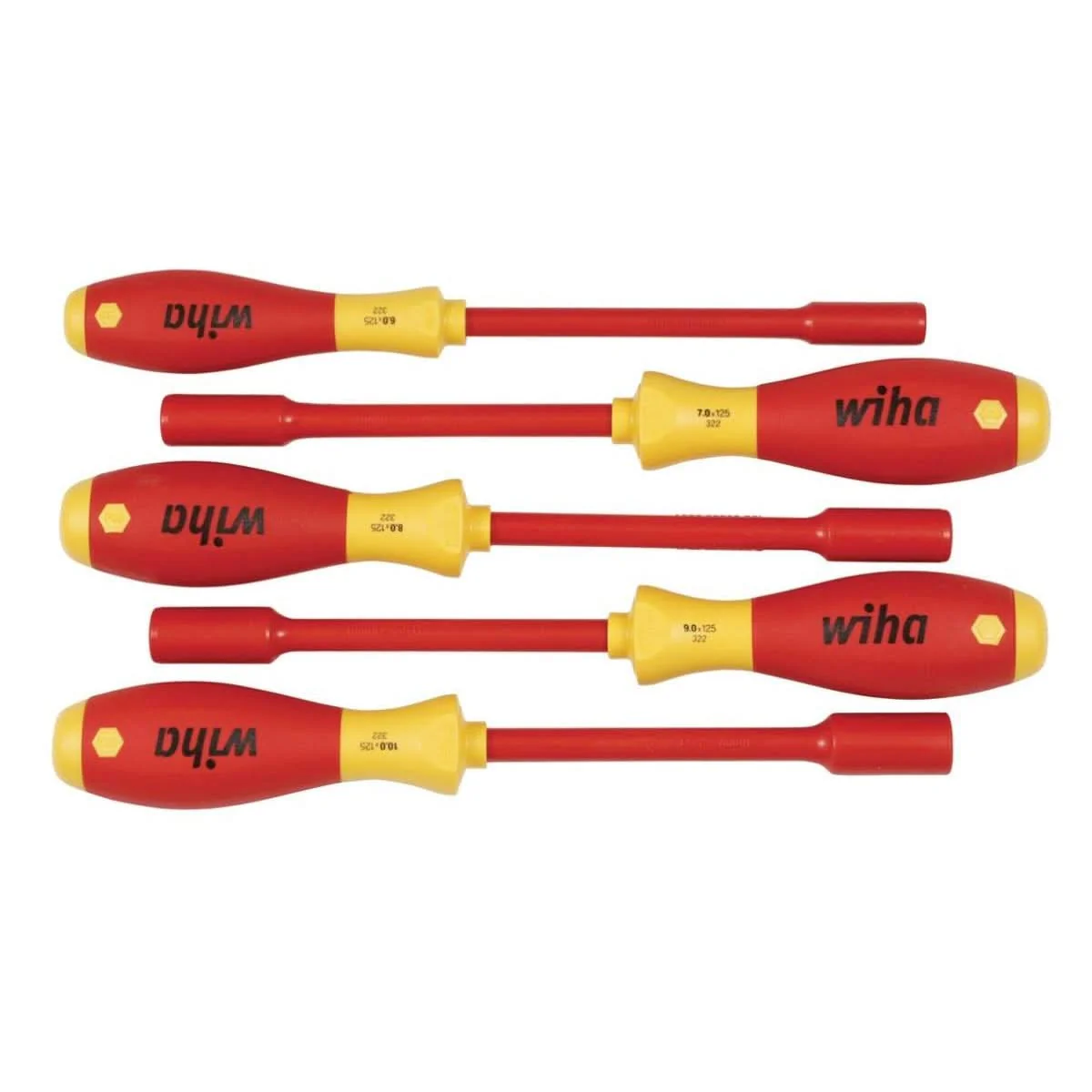 Wiha 32291 Insulated Nut Driver 5 Piece Metric Set - Image 1
