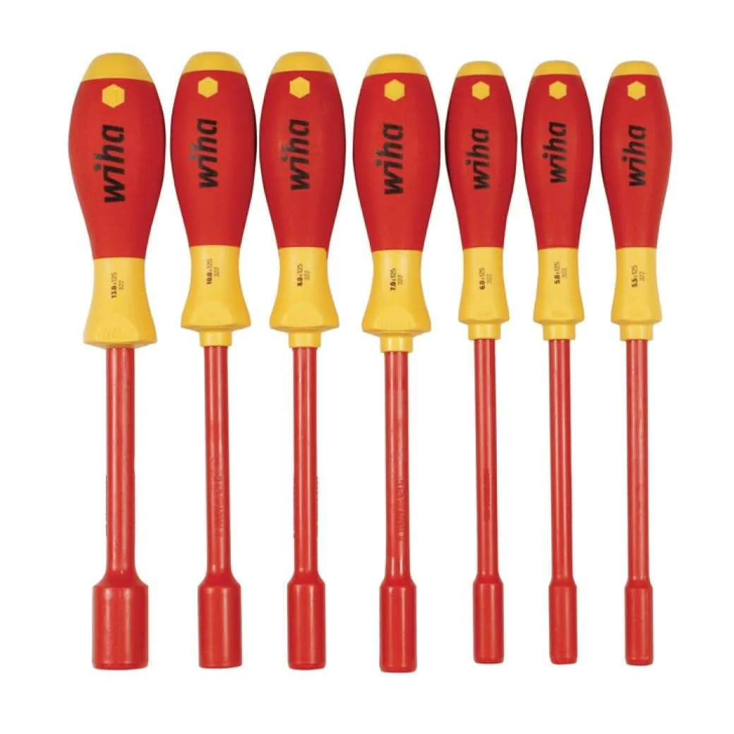 Wiha 32293 Insulated Nut Driver 7 Piece Metric Set - Image 1