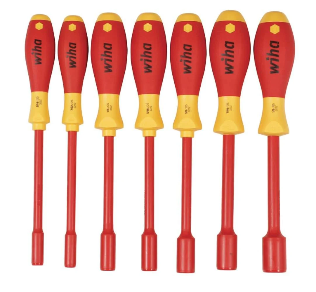 Wiha 32294 Insulated Nut Driver 7 Piece Inch Set - Image 1