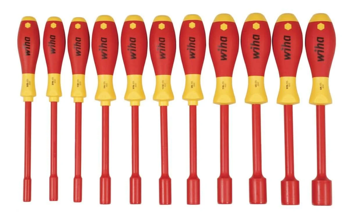 Wiha 32296 Insulated Nut Driver 11 Piece Inch Set - Image 2