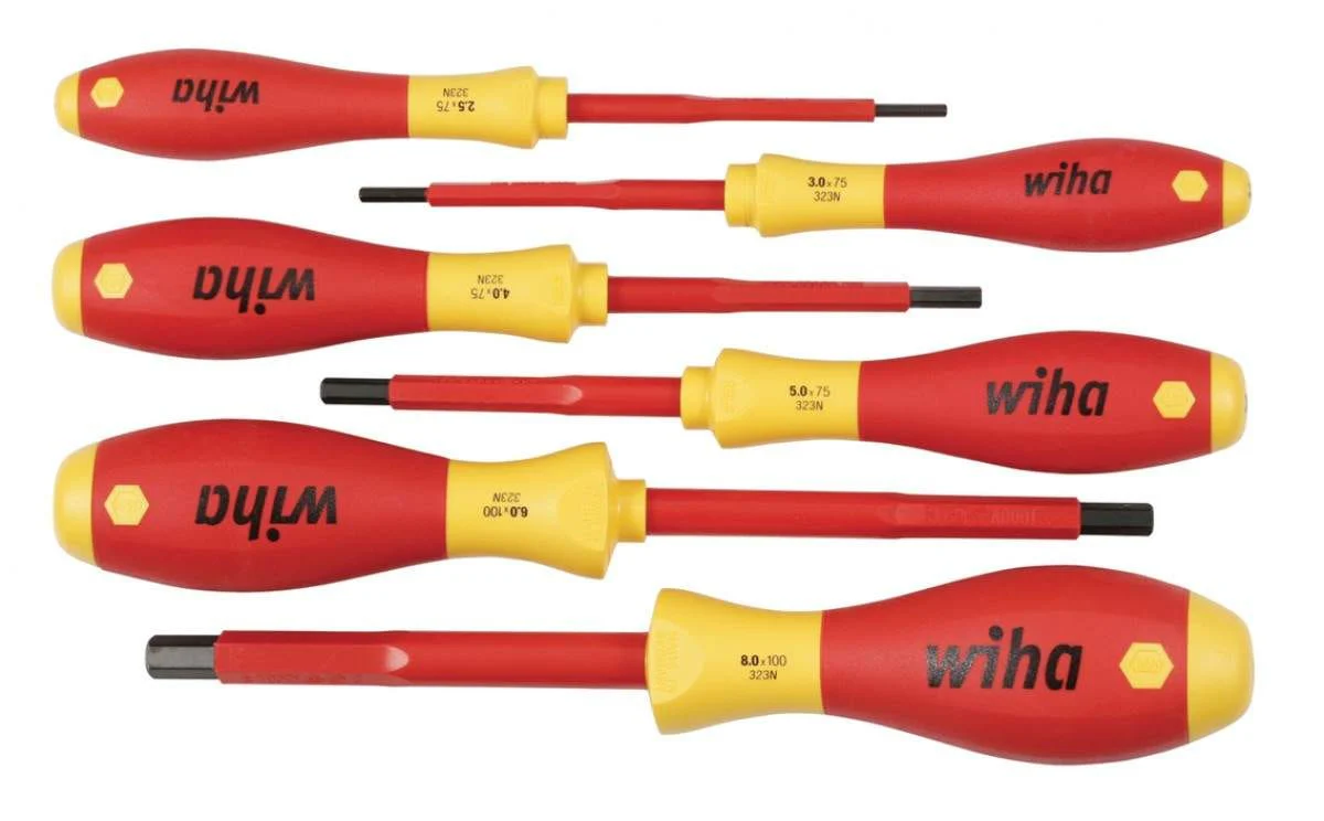 Wiha 32366 Insulated Hex Metric Screwdriver 6 Piece Set - Image 1