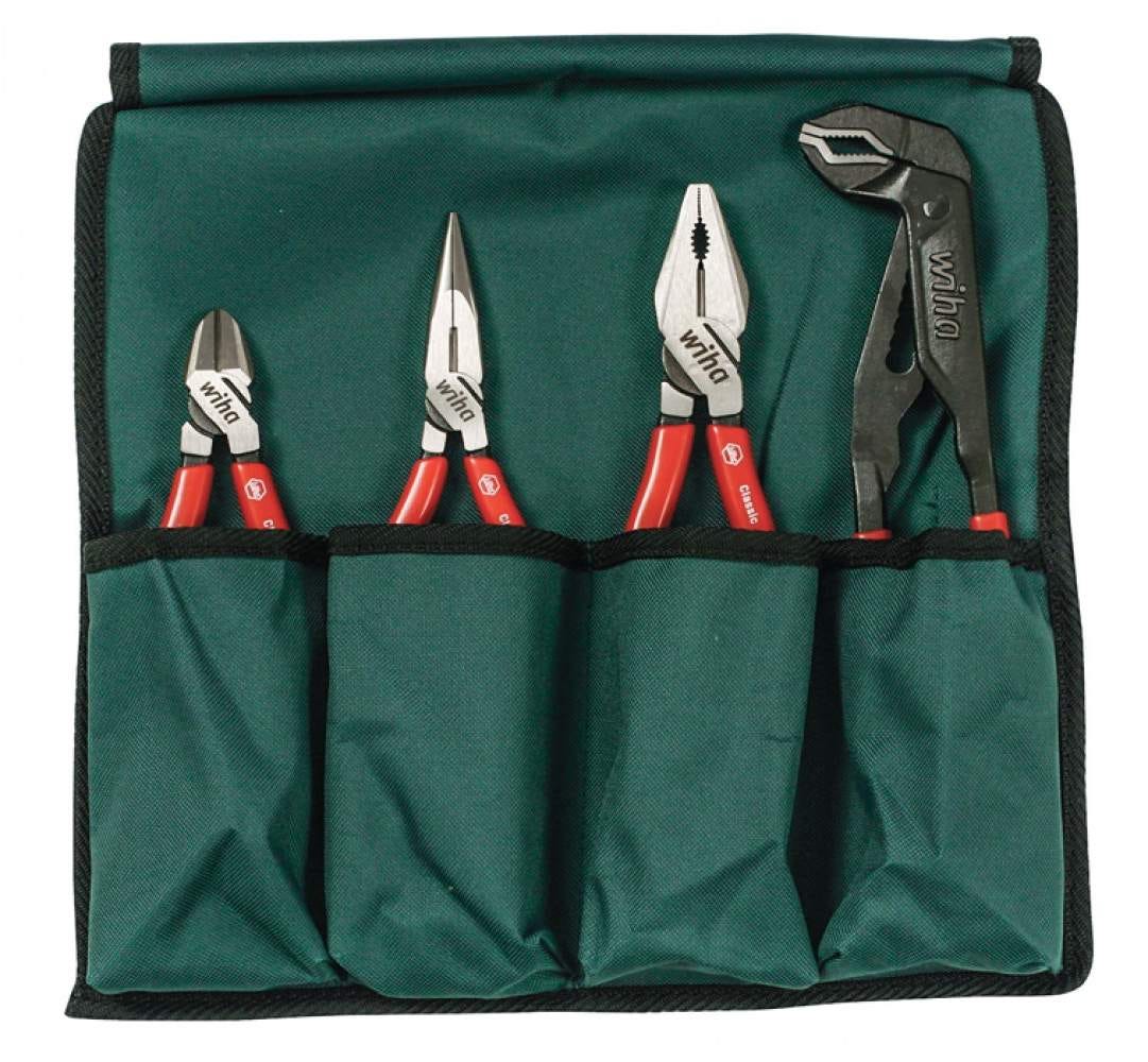 Wiha 32601 Soft Grip Pliers/Cutters 4 Piece Set - Image 1