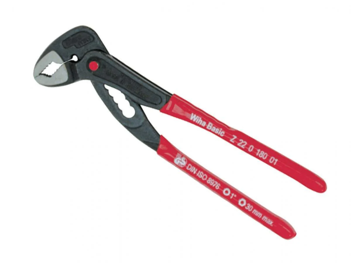 Wiha 32664 Soft Grip Adj Water Pump Pliers 7" - Image 2