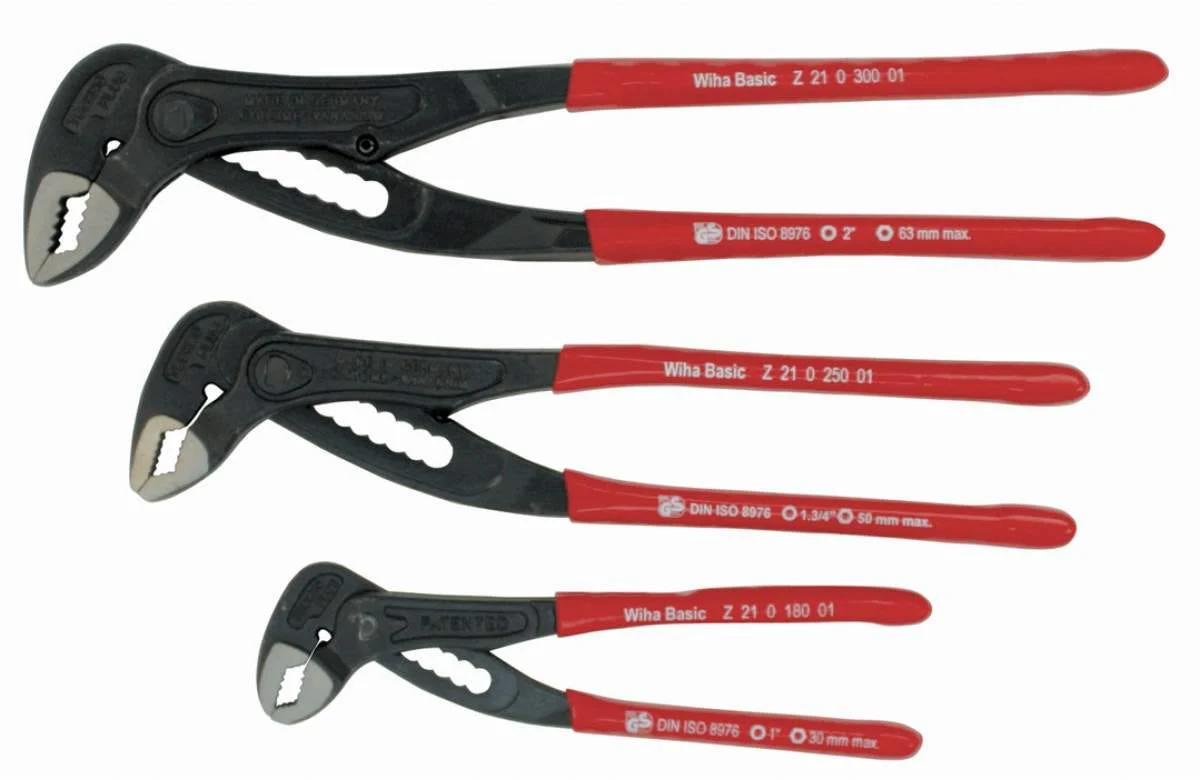 Wiha 32670 Soft Grip Adjustable Pliers Box Type 3 Piece Set - Image 1