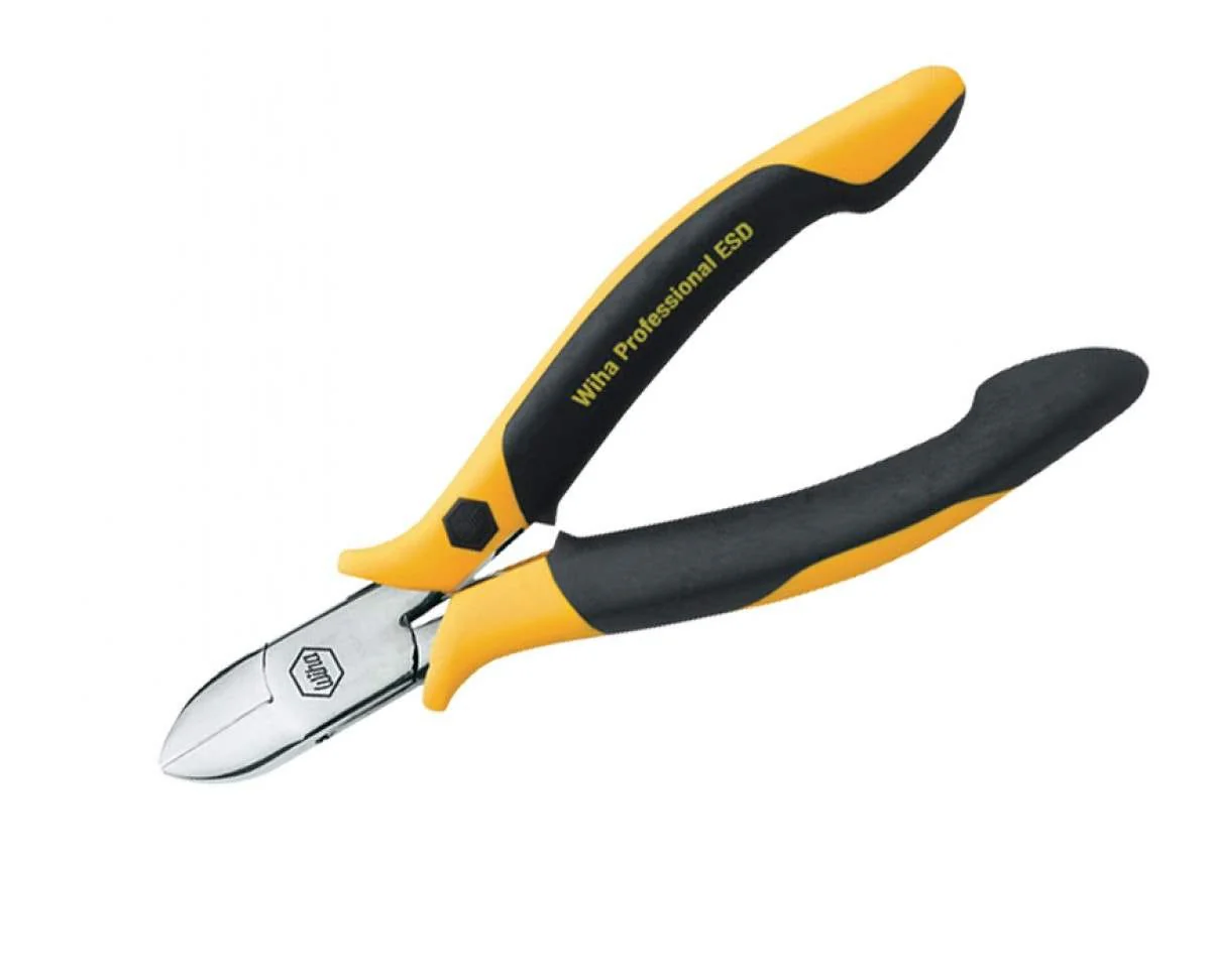 Wiha 32714 ESD Safe Precision Slim Oval Head Full Flush Cutters - Image 1